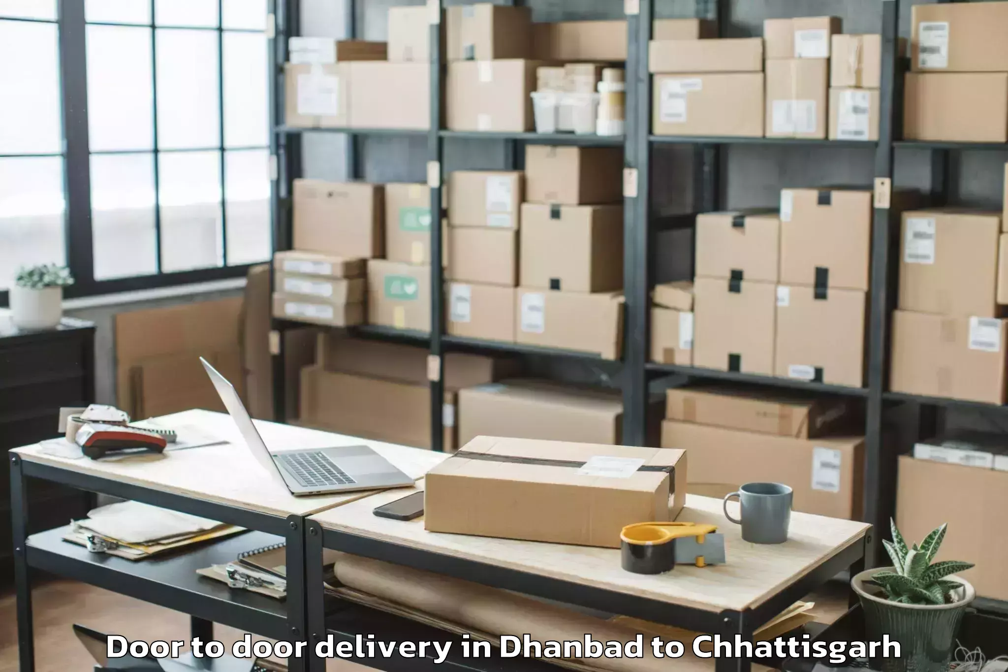 Book Dhanbad to Gharghoda Door To Door Delivery Online